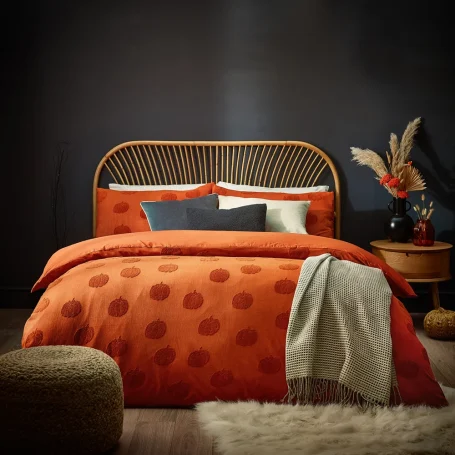 Pumpkin Tufted Halloween Duvet Cover Set Spice Pumpkin Tufted Halloween Duvet Cover Set Spice