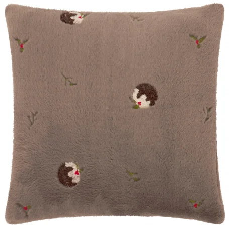 Furn Festive Puddings Faux Fur Cushion Mocha Festive Puddings Faux Fur Cushion Mocha