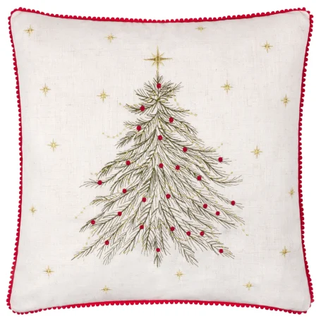 Wylder Twinkling Tree Embroidered Cushion Natural Twinkling Tree Embroidered Cushion Natural