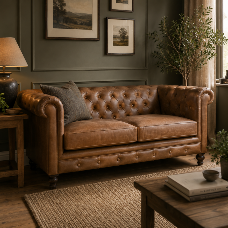 Buffalo Leather Chesterfield Buffalo Leather Chesterfield